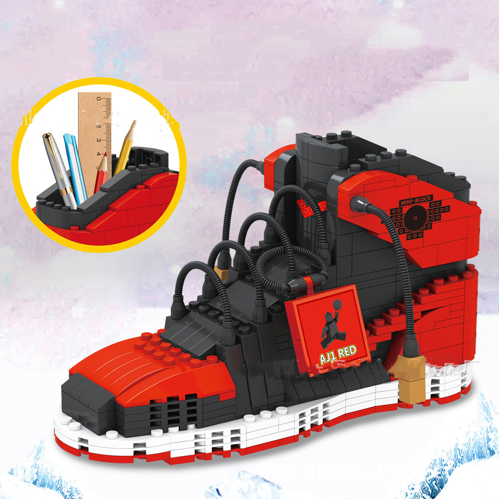 Sneaker Care Box - Sport Basketbalschoenen Bouwstenen Sneakers Modellen Pencontainer