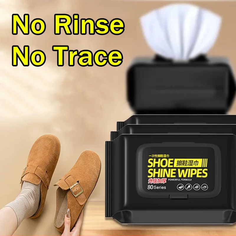 Sneaker Shoe Care Kit - Draagbare schoonmaakdoekjes zonder afspoelen, wegwerpbaar, krachtige